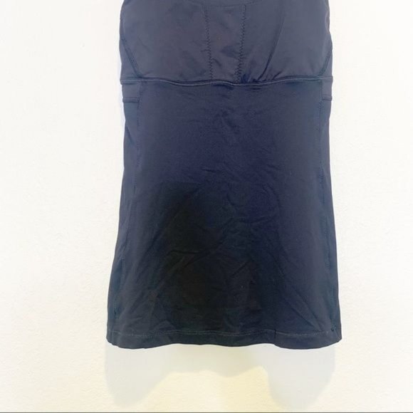 lululemon Black Stuff Your Bra Cross Back Mesh Detail Tank Top - Picture 6 of 9